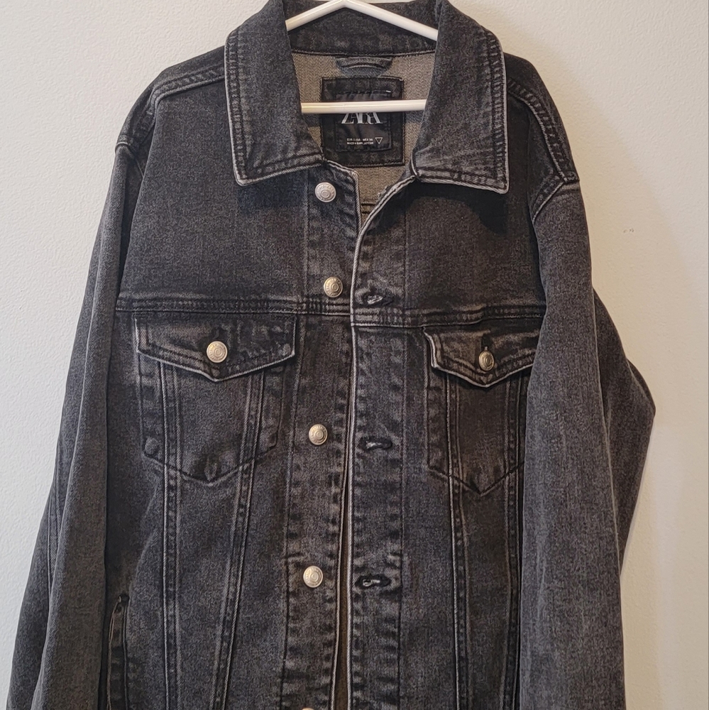 Zara oversized demin jacket